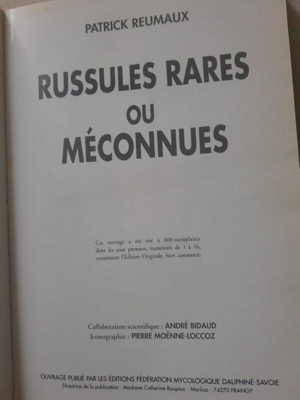 Russules rares ou méconnues - Patrick Reumaux – Bild 2