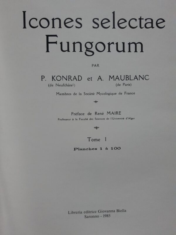 Icones selectae Fungorum - P. Konrad et A. Maublanc – Bild 2