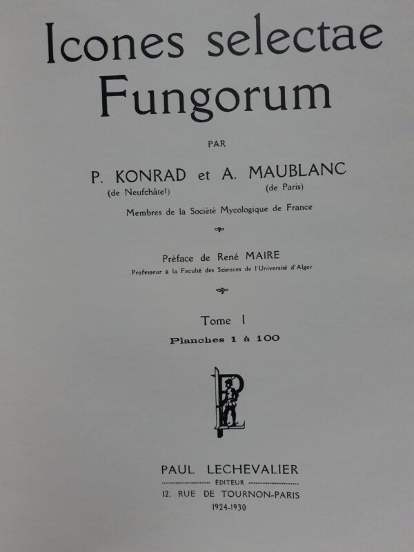 Icones selectae Fungorum - P. Konrad et A. Maublanc – Bild 3