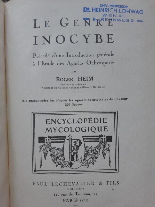 Le Genre Inocybe - Roger Heim